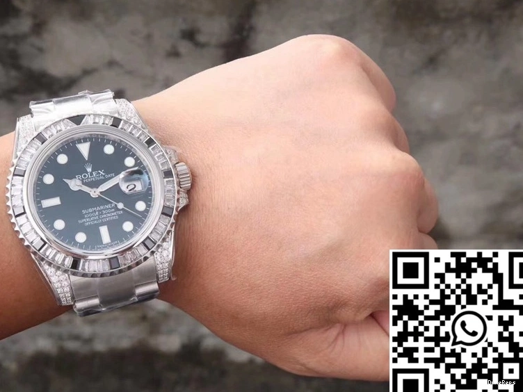 Edition Dial Customized Black Submariner Diamond Factory 116610LN Rolex Date GS 0307